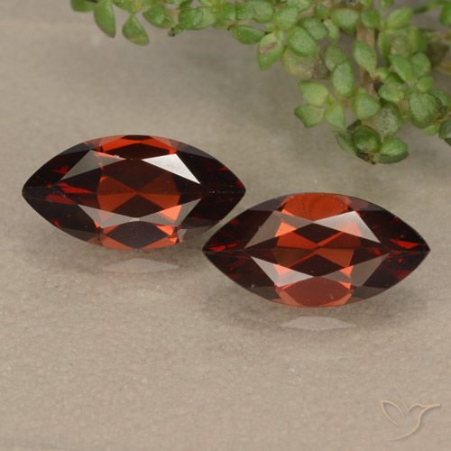2.52 ct Marquise Cut Pyrope Garnet, 10 x 5.1 mm From Mozambique, Photo A