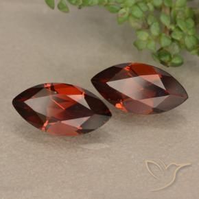 2.52 ctw Red Pyrope Garnet Stones, Natural Pyrope Garnet in Marquise Facet Shape for Sale