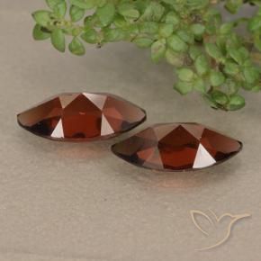 Pyrope Garnet Gemstones in 10 x 5.1 mm Size for Sale, Pyrope Garnet Stones in Deep Red Color