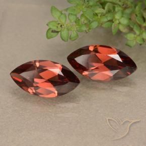 2.52 ctw Red Pyrope Garnet Stones, Natural Pyrope Garnet in Marquise Facet Shape for Sale