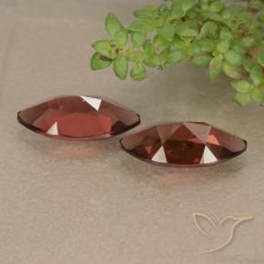 Pyrope Garnet Gemstones in 10.2 x 5.1 mm Size for Sale, Pyrope Garnet Stones in Scarlet Red Color