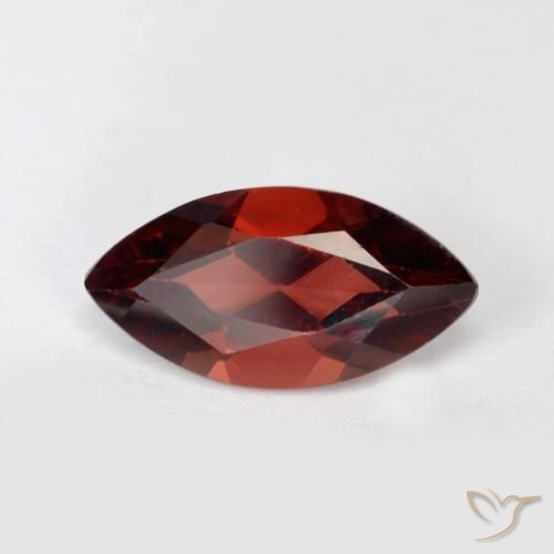 1.36 ct Red Pyrope Garnet Stone, Natural Pyrope Garnet in Marquise Facet Shape for Sale