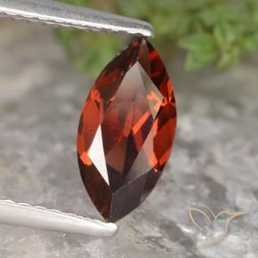 1.36 ct Red Pyrope Garnet Stone, Natural Pyrope Garnet in Marquise Facet Shape for Sale