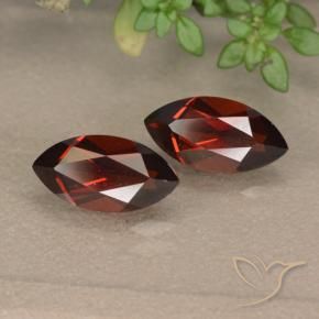 2.89 ctw Red Pyrope Garnet Stones, Natural Pyrope Garnet in Marquise Facet Shape for Sale