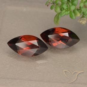 2.52 ctw Red Pyrope Garnet Stones, Natural Pyrope Garnet in Marquise Facet Shape for Sale