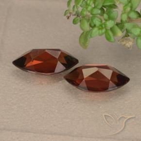 Pyrope Garnet Gemstones in 9.7 x 5.1 mm Size for Sale, Pyrope Garnet Stones in Dark Red Color