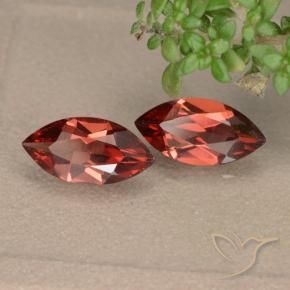 2.05 ctw Red Pyrope Garnet Stones, Natural Pyrope Garnet in Marquise Facet Shape for Sale