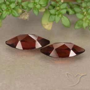 Pyrope Garnet Gemstones in 9.8 x 4.9 mm Size for Sale, Pyrope Garnet Stones in Merlot Red Color