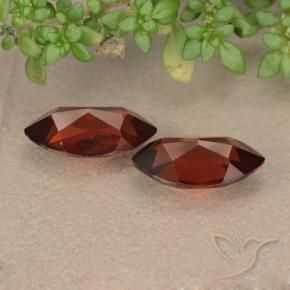 Pyrope Garnet Gemstones in 10 x 5.1 mm Size for Sale, Pyrope Garnet Stones in Dark Red Color