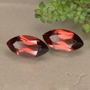 2.69 ctw Red Pyrope Garnet Stones, Natural Pyrope Garnet in Marquise Facet Shape for Sale