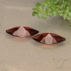 Pyrope Garnet Gemstones in 9.9 x 5 mm Size for Sale, Pyrope Garnet Stones in Medium Red Color