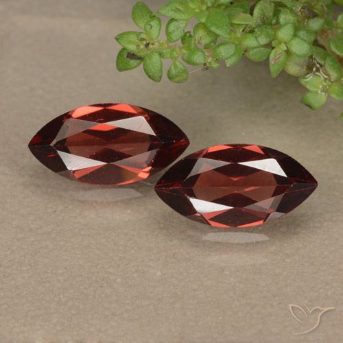 2.43ctw Natural Medium Red Pyrope Garnet, Marquise, VVS-VS