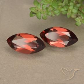 2.43 ctw Red Pyrope Garnet Stones, Natural Pyrope Garnet in Marquise Facet Shape for Sale