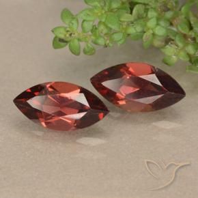 2.46 ctw Red Pyrope Garnet Stones, Natural Pyrope Garnet in Marquise Facet Shape for Sale