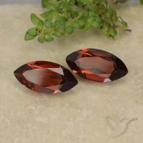 2.05 ctw Red Pyrope Garnet Stones, Natural Pyrope Garnet in Marquise Facet Shape for Sale