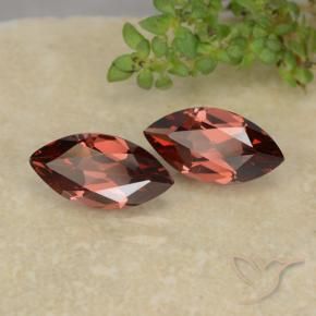 2.39 ctw Red Pyrope Garnet Stones, Natural Pyrope Garnet in Marquise Facet Shape for Sale