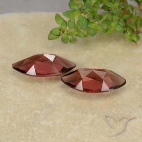 Pyrope Garnet Gemstones in 10.1 x 5.1 mm Size for Sale, Pyrope Garnet Stones in Deep Berry Red Color