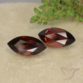 2.86 ctw Red Pyrope Garnet Stones, Natural Pyrope Garnet in Marquise Facet Shape for Sale