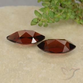 Pyrope Garnet Gemstones in 10.2 x 5.1 mm Size for Sale, Pyrope Garnet Stones in Medium Red Color