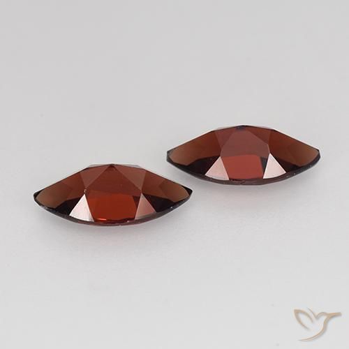 Pyrope Garnet Gemstones in 9.8 x 5 mm Size for Sale, Pyrope Garnet Stones in Dark Red Color