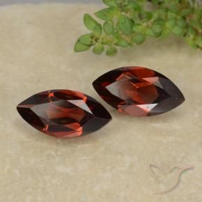 2.45 ctw Red Pyrope Garnet Stones, Natural Pyrope Garnet in Marquise Facet Shape for Sale