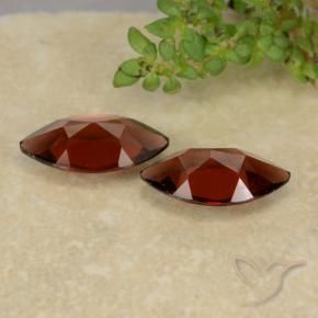 Pyrope Garnet Gemstones in 10.1 x 5.2 mm Size for Sale, Pyrope Garnet Stones in Deep Red Color