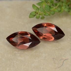 2.38 ctw Red Pyrope Garnet Stones, Natural Pyrope Garnet in Marquise Facet Shape for Sale