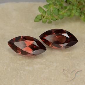 2.50 ctw Red Pyrope Garnet Stones, Natural Pyrope Garnet in Marquise Facet Shape for Sale