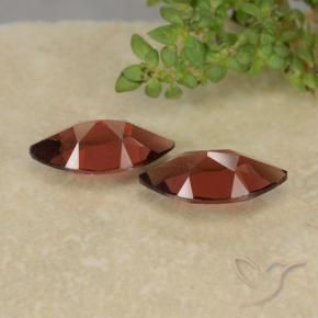 Pyrope Garnet Gemstones in 10.1 x 5.1 mm Size for Sale, Pyrope Garnet Stones in Medium Red Color