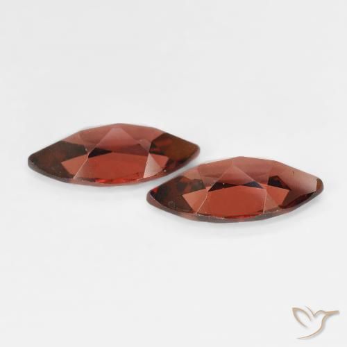 Pyrope Garnet Gemstones in 10 x 5 mm (calibrated) Size for Sale, Pyrope Garnet Stones in Medium Dark-Red Color