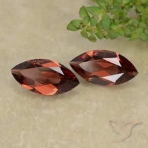 2.30 ctw Red Pyrope Garnet Stones, Natural Pyrope Garnet in Marquise Facet Shape for Sale