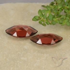 Pyrope Garnet Gemstones in 10.1 x 5.1 mm Size for Sale, Pyrope Garnet Stones in Deep Red Color