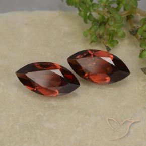 2.37 ctw Red Pyrope Garnet Stones, Natural Pyrope Garnet in Marquise Facet Shape for Sale
