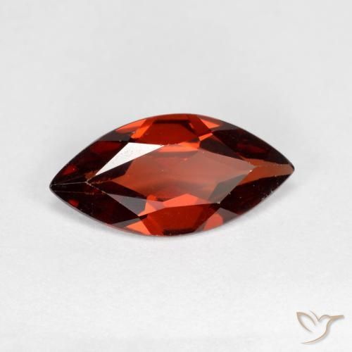 1.07 ct Red Pyrope Garnet Stone, Natural Pyrope Garnet in Marquise Facet Shape for Sale