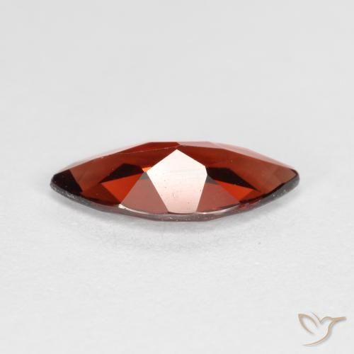 Pyrope Garnet Gemstone in 10.1 x 5.1 mm Size for Sale, Pyrope Garnet Stone in Merlot Red Color
