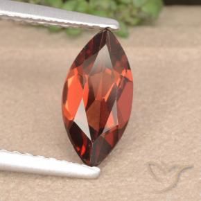 1.10 ct Red Pyrope Garnet Stone, Natural Pyrope Garnet in Marquise Facet Shape for Sale