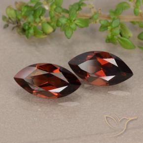 2.57 ctw Red Pyrope Garnet Stones, Natural Pyrope Garnet in Marquise Facet Shape for Sale