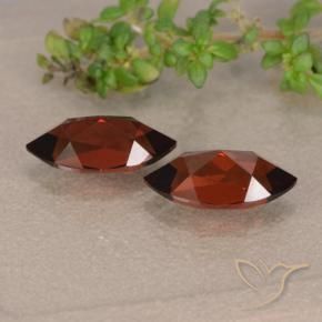Pyrope Garnet Gemstones in 10.1 x 5.1 mm Size for Sale, Pyrope Garnet Stones in Deep Red Color