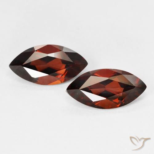 2.8 ct Marquise Cut Pyrope Garnet, 10.2 x 5.1 mm From Mozambique, Photo A