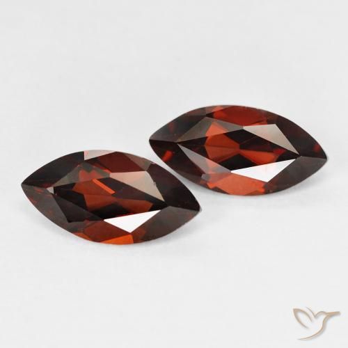 2.80 ctw Red Pyrope Garnet Stones, Natural Pyrope Garnet in Marquise Facet Shape for Sale