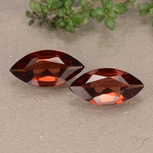 1.71 ct Marquise Cut Pyrope Garnet, 9.8 x 4.9 mm From Mozambique, Photo A
