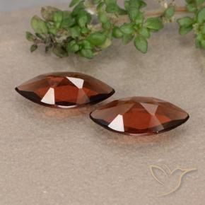 Pyrope Garnet Gemstones in 9.8 x 4.9 mm Size for Sale, Pyrope Garnet Stones in Deep Red Color