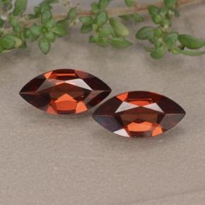 Merlot Red Pyrope Garnet Gem - 0.9ct Marquise Facet (ID: 479326)