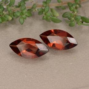 1.82 ctw Red Pyrope Garnet Stones, Natural Pyrope Garnet in Marquise Facet Shape for Sale