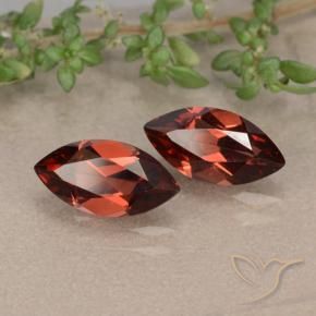 2.46 ctw Red Pyrope Garnet Stones, Natural Pyrope Garnet in Marquise Facet Shape for Sale