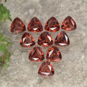 Medium Red Гранат Пироп Камень - 0.3ct Огранка Триллион Фасетная (ID: 479343)