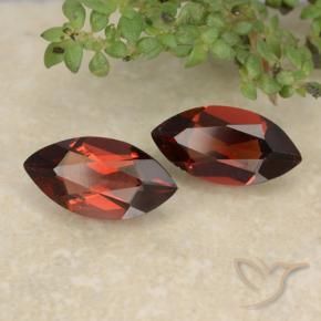 2.06 ctw Red Pyrope Garnet Stones, Natural Pyrope Garnet in Marquise Facet Shape for Sale