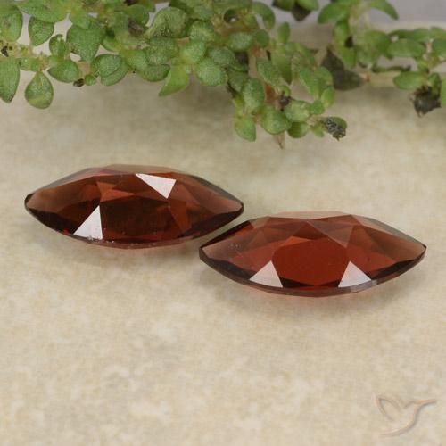 Pyrope Garnet Gemstones in 10.2 x 5.2 mm Size for Sale, Pyrope Garnet Stones in Intense Red Color