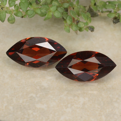 Fire Red Pyrope Garnet Gem - 1.2ct Marquise Facet (ID: 479367)
