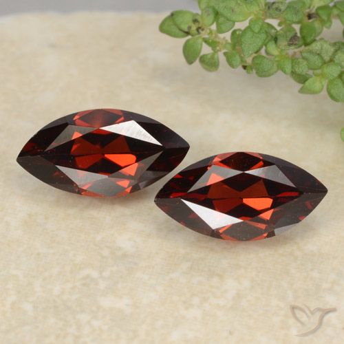 2.65ctw Natural Intense Red Pyrope Garnet, Marquise, VVS-VS